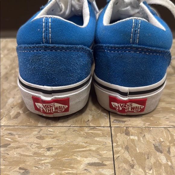 Kids Blue and White Sneakers - Picture 2 of 3